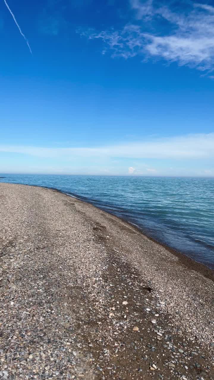 美好的一天里的伊利湖视频素材