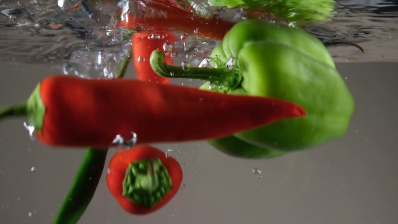 水拌蔬菜视频素材