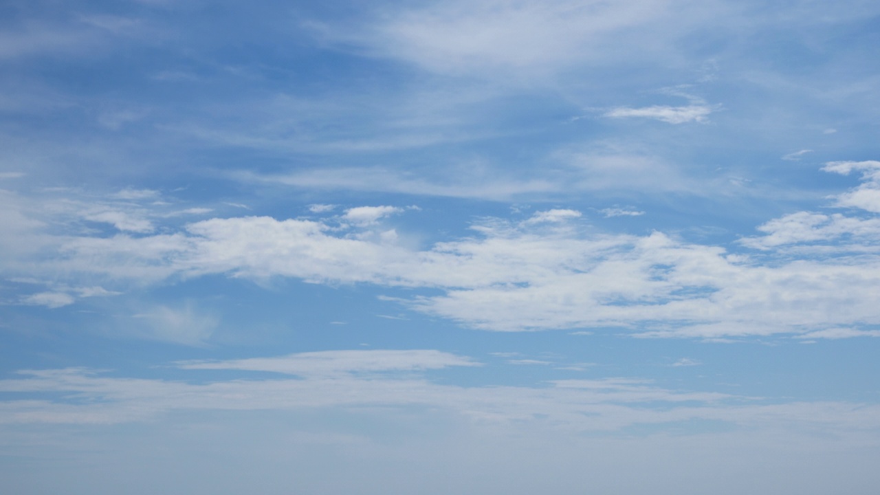 4K:晴空的时间流逝视频素材