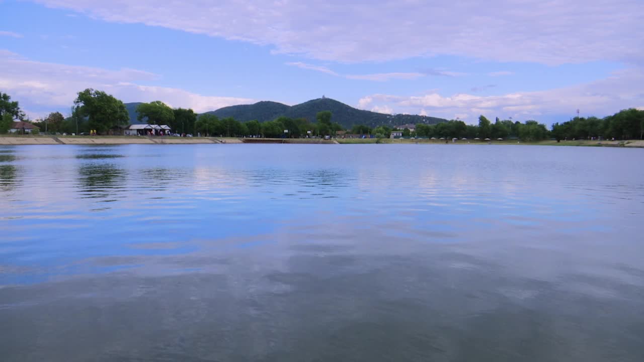 湖面时间流逝视频素材