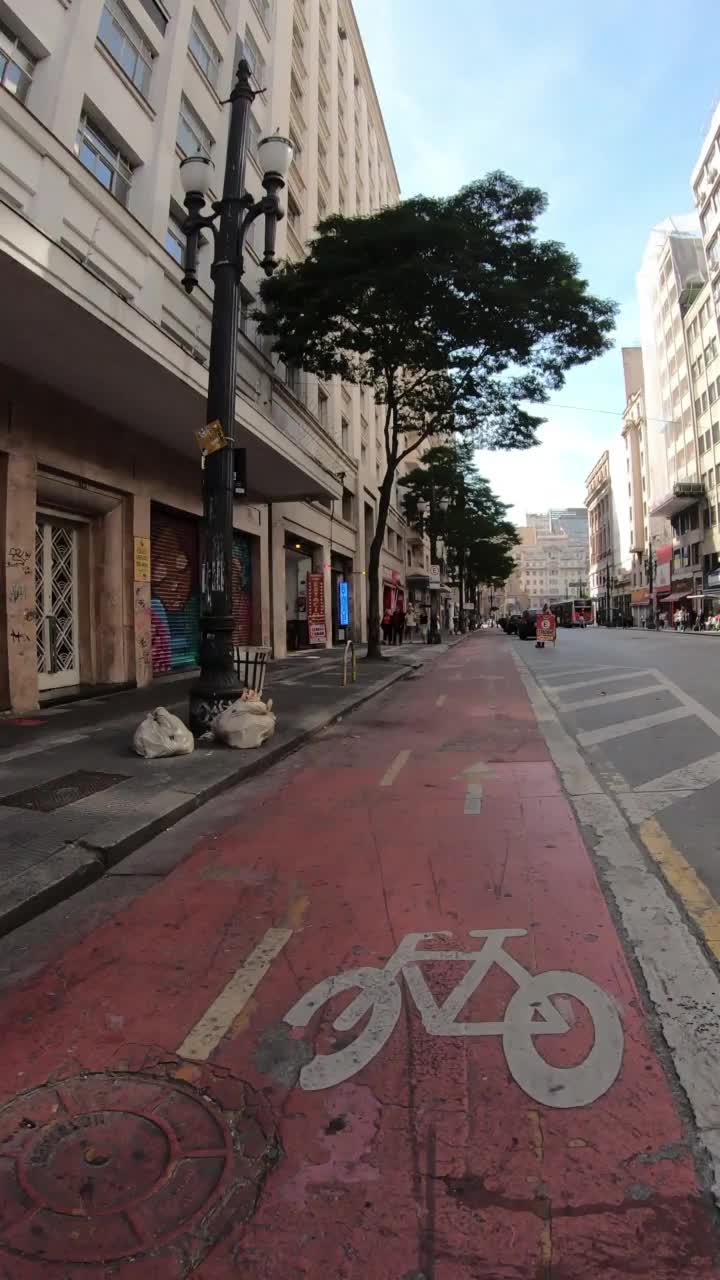 São Paulo的自行车道视频素材