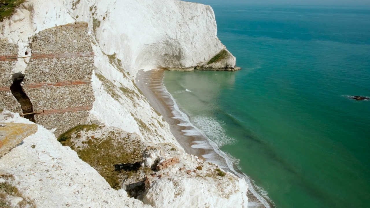 淡水湾，怀特岛，英格兰，英国视频素材