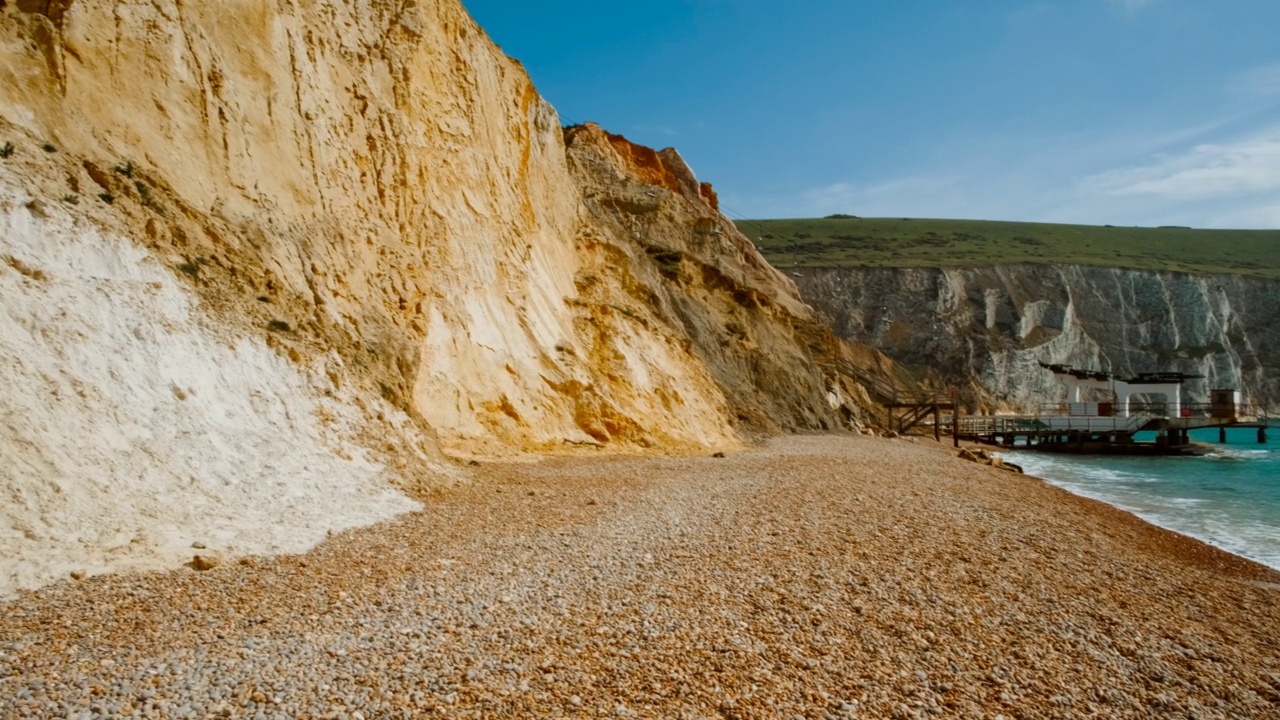 明矾湾，怀特岛，英格兰，英国视频素材