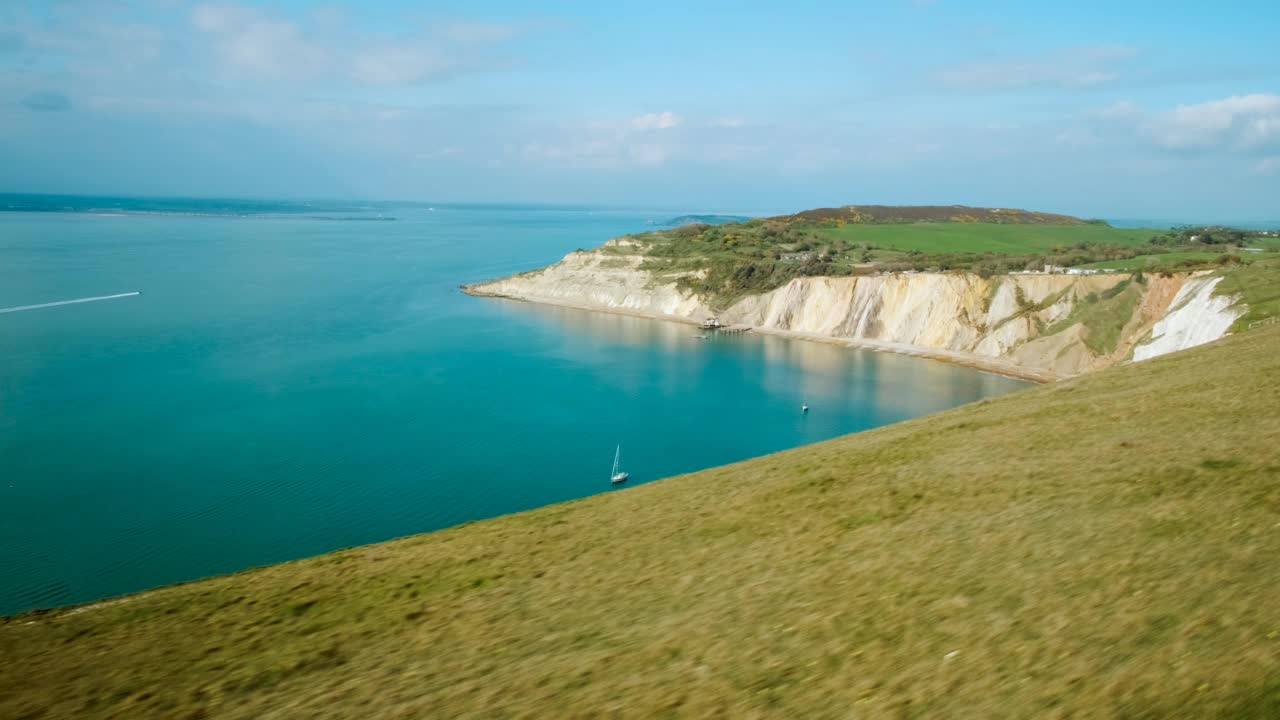 明矾湾，怀特岛，英格兰，英国视频素材