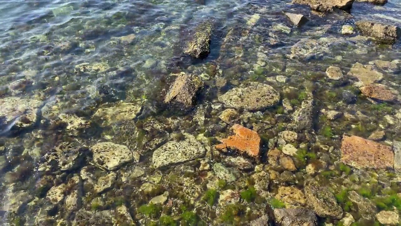 海岸线，海清崖视频素材