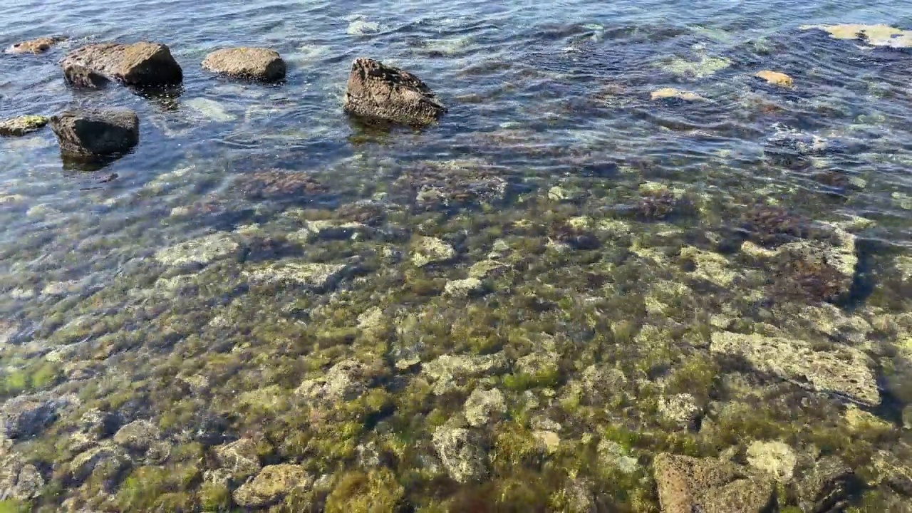 海岸线，海清崖视频素材