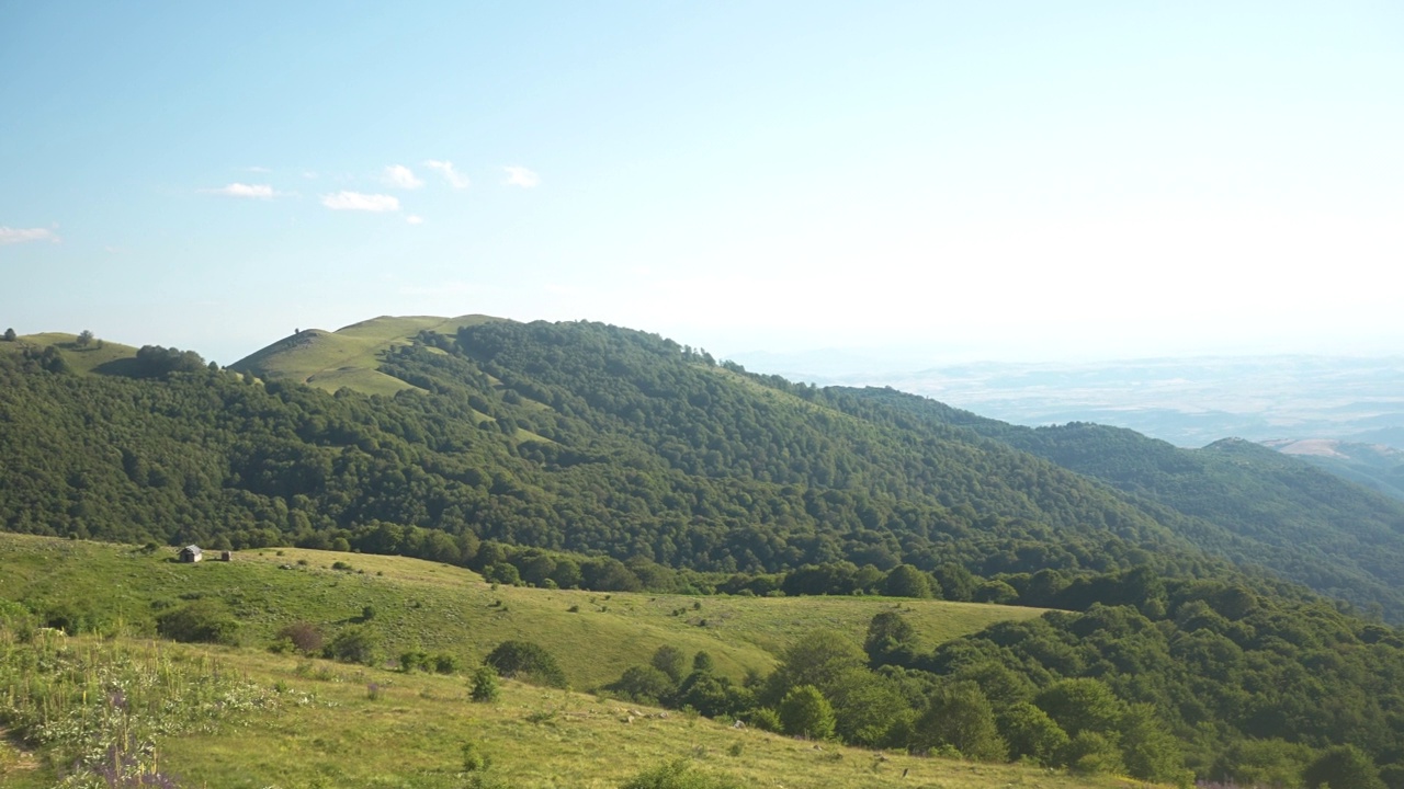 马其顿Osogovo山的美丽山景视频素材