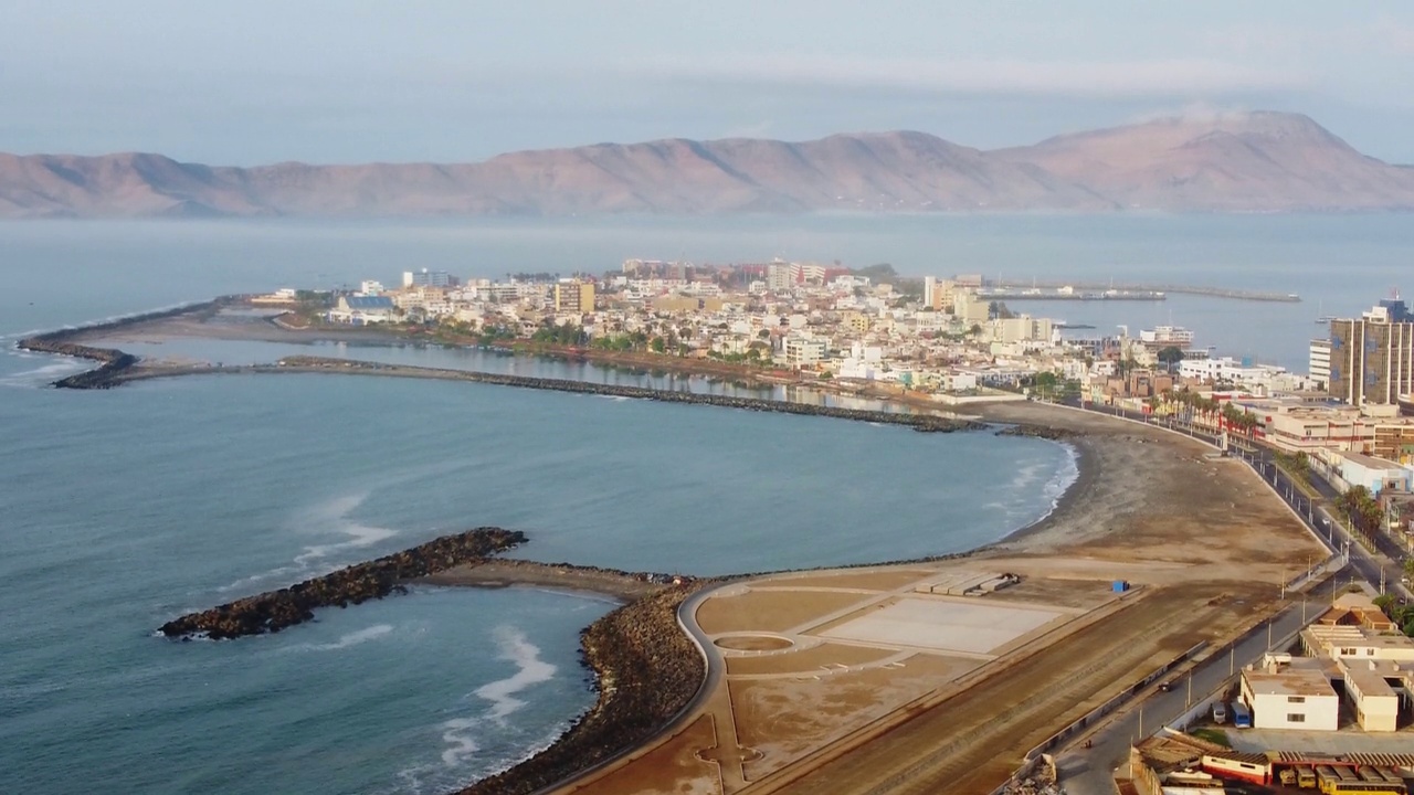 卡亚奥秘鲁海岸无人机视频素材