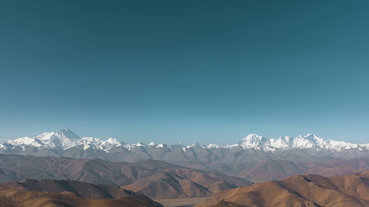 喜马拉雅山的山峰和日出视频素材