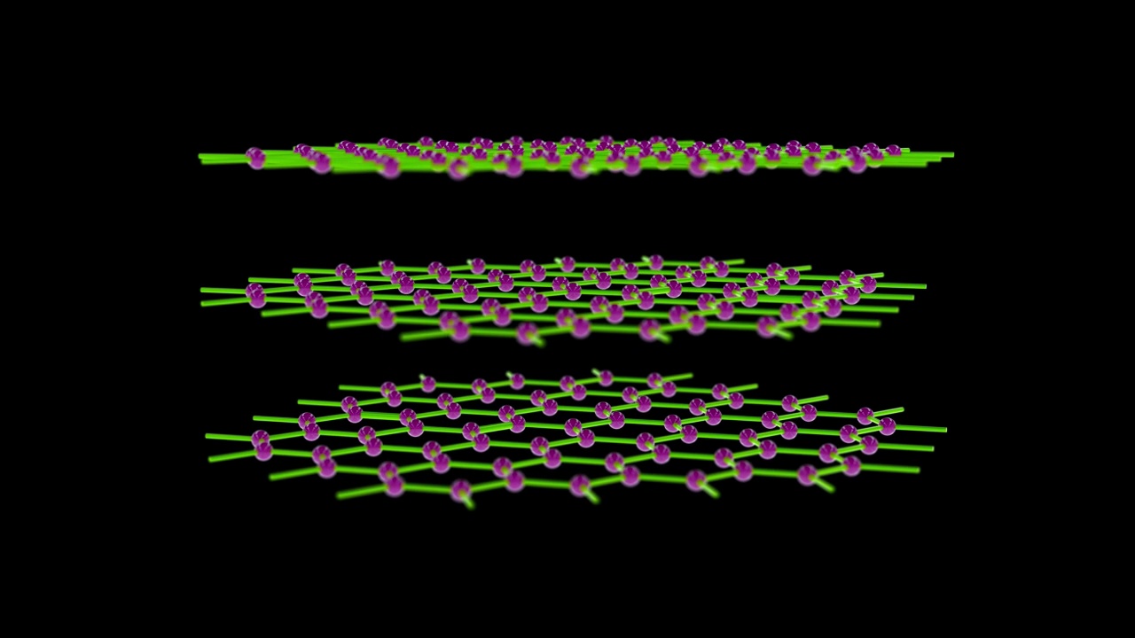 石墨烯，新纳米技术的核心。视频素材