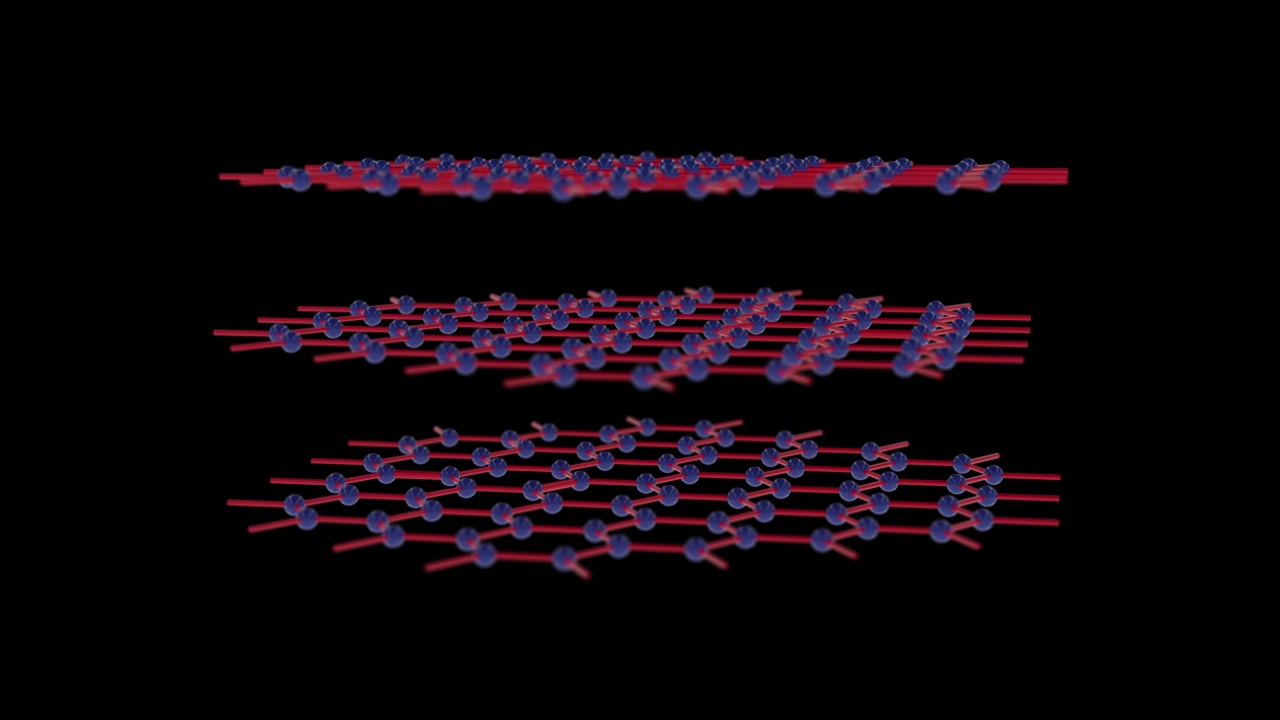 石墨烯，新纳米技术的核心。视频素材