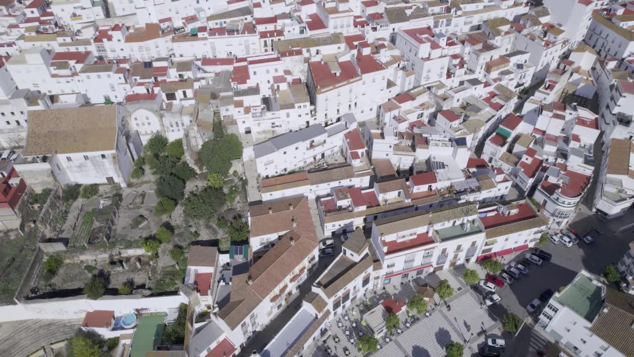 4K空中视图- alcala de los Gazules, cadiz，西班牙视频素材