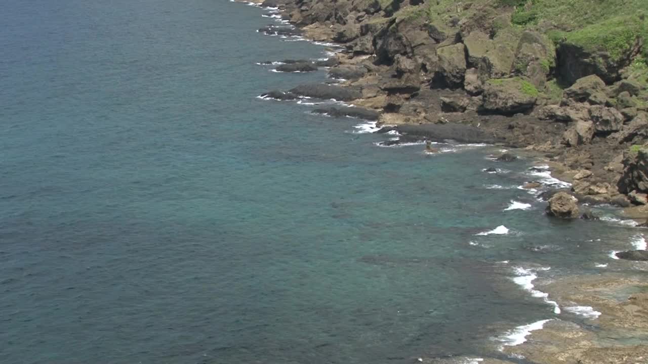 日本鹿儿岛德野岛海岸视频素材