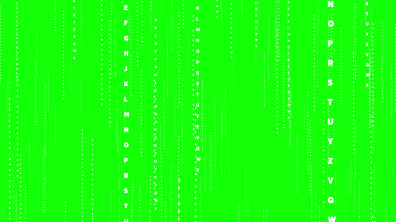 程序代码背景-绿色背景视频素材