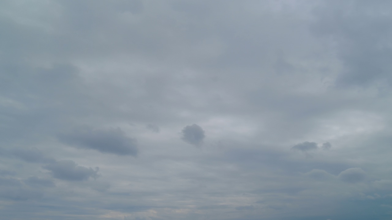 暴风雨阴天云景。戏剧性的多云多雨的天空。时间流逝。视频素材