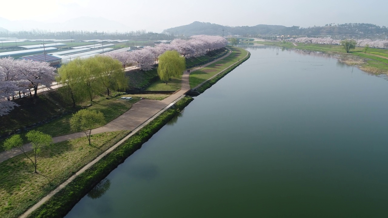 韩国全罗南道顺川市丰德区东川川视频素材