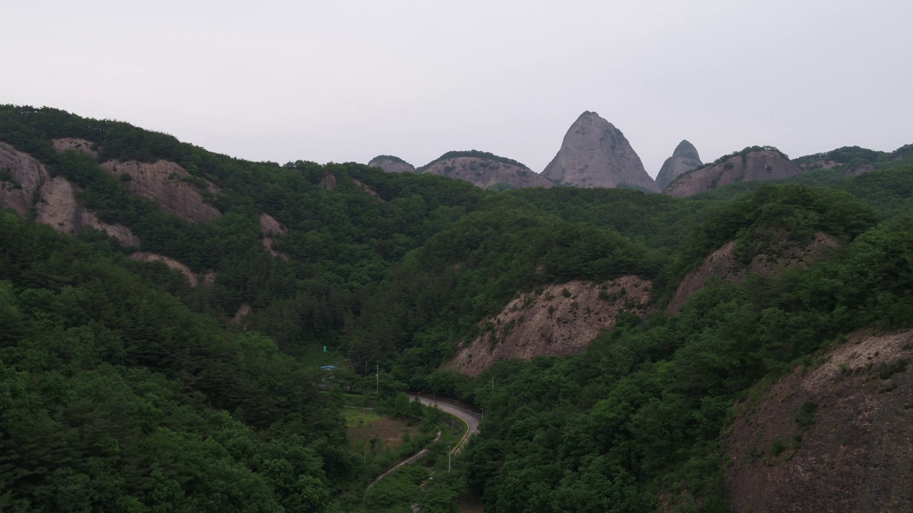 全北晋安郡马岭郡马山山的自然视频素材