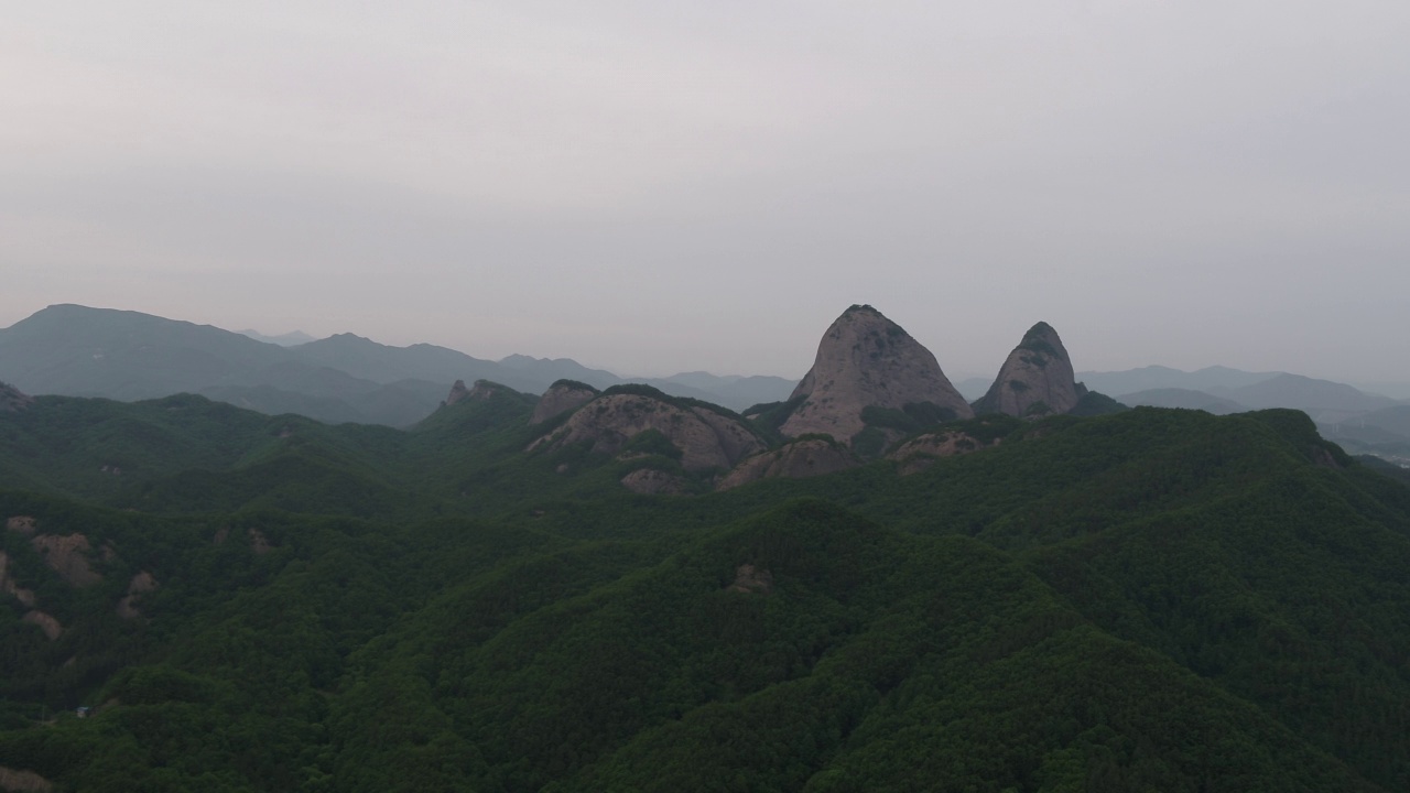 全北晋安郡马岭郡马山山的自然视频素材