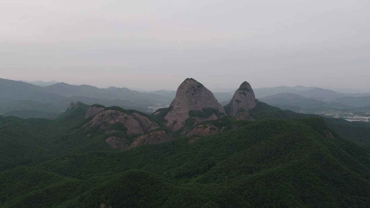 全北晋安郡马岭郡马山山的自然视频素材