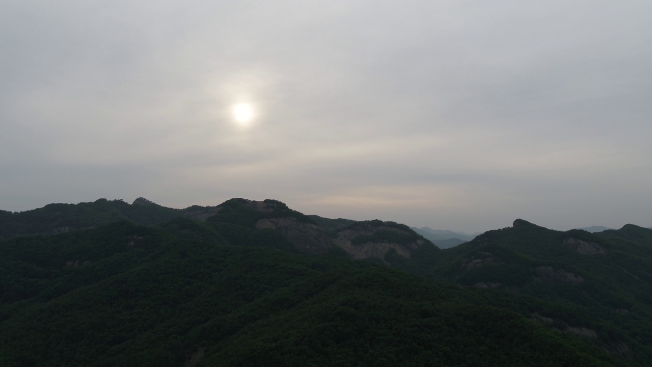 全北晋安郡马岭郡马山山的自然视频素材