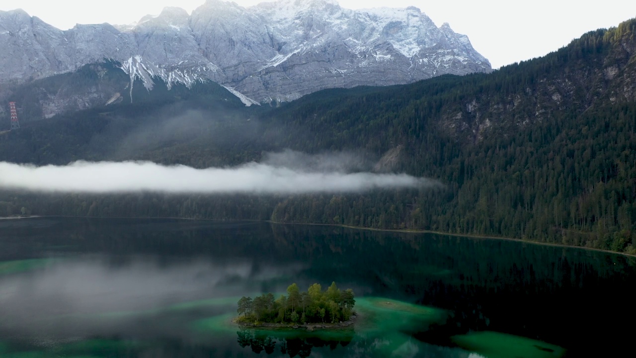 Zugspitze, Eibsee, Bavaria，德国视频素材