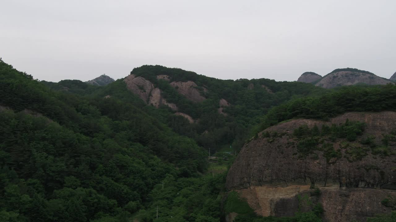 全北晋安郡马岭郡马山山的自然视频素材