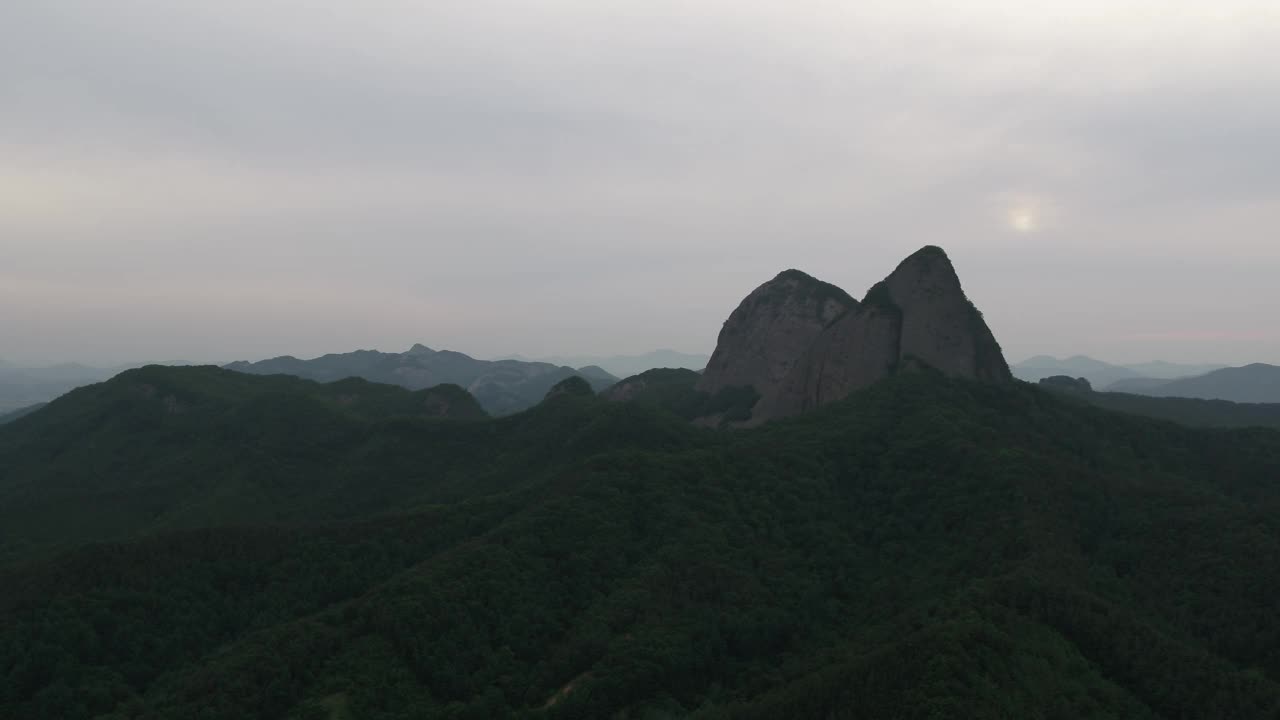 全北晋安郡马岭郡马山山的自然视频素材