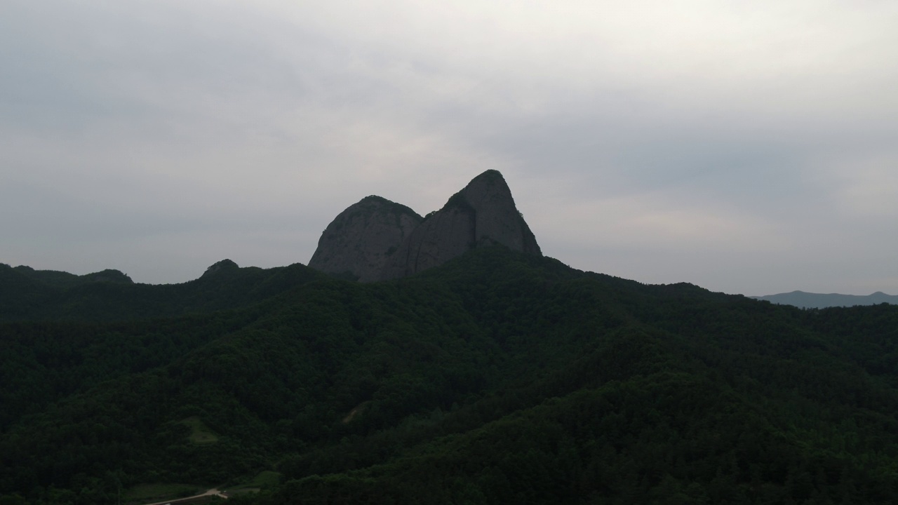 全北晋安郡马岭郡马山山的自然视频素材