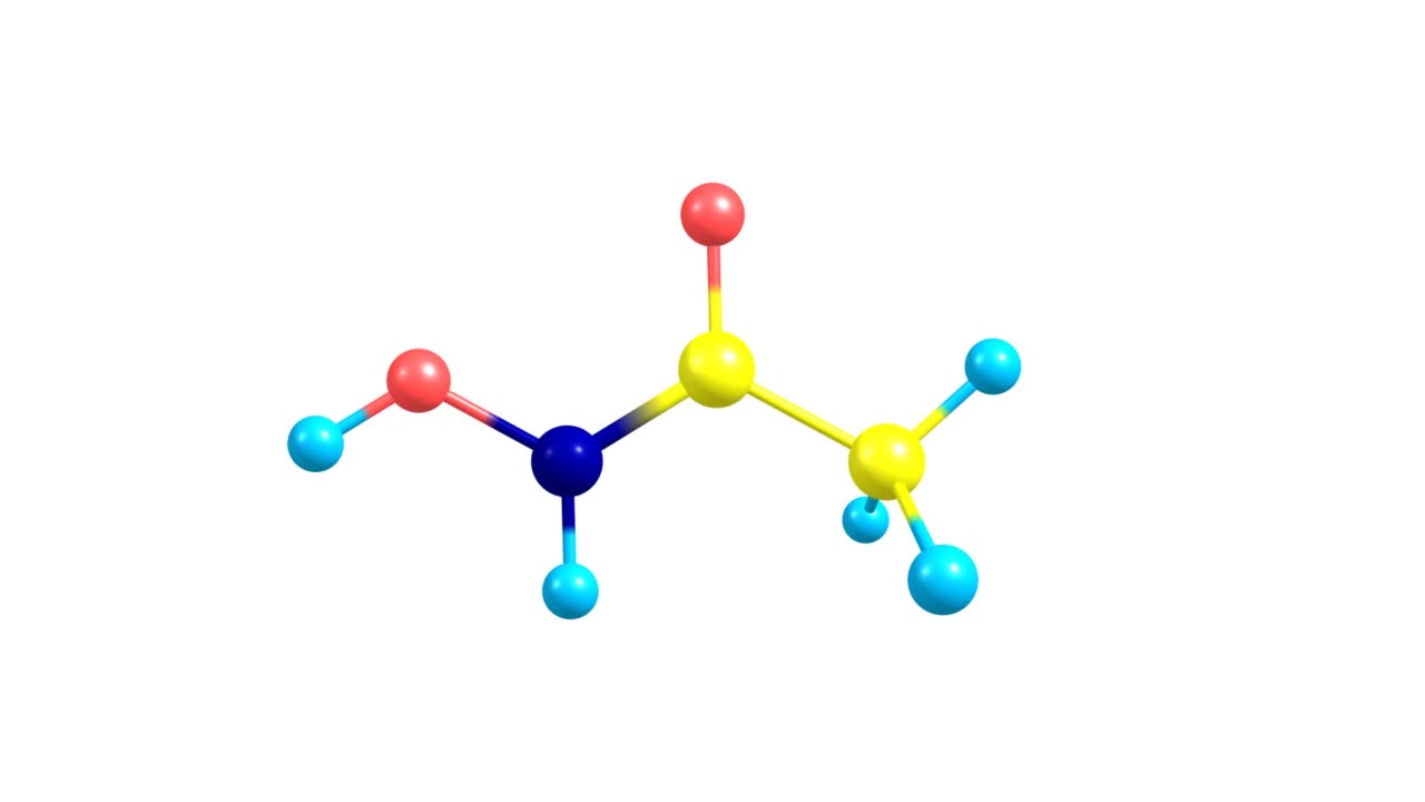 乙酰羟肟酸分子旋转视频全高清视频素材