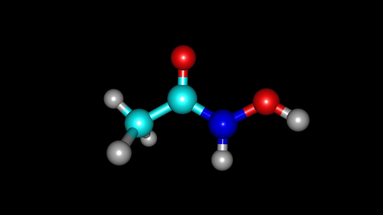 乙酰羟肟酸分子旋转视频全高清视频素材