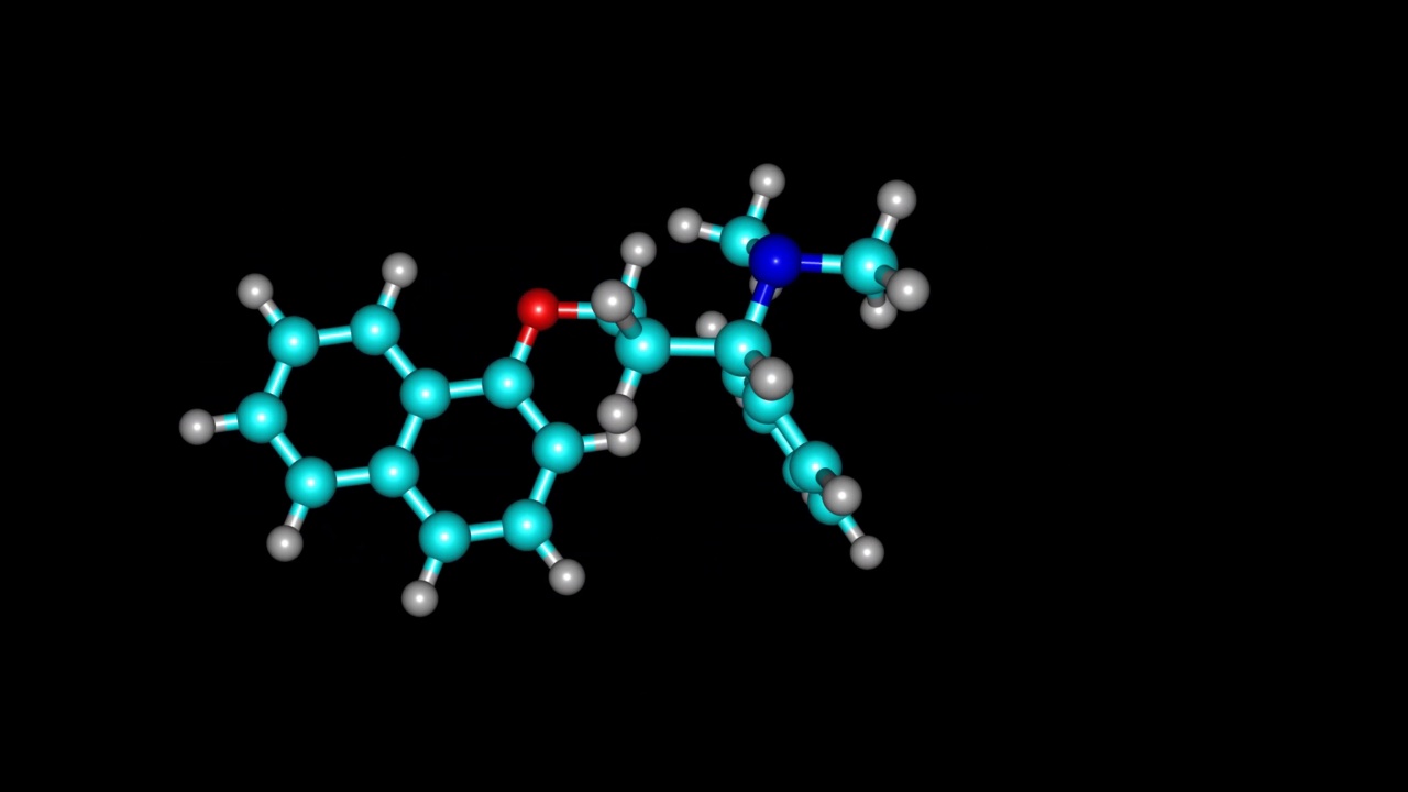 达波西汀分子旋转视频全高清视频素材