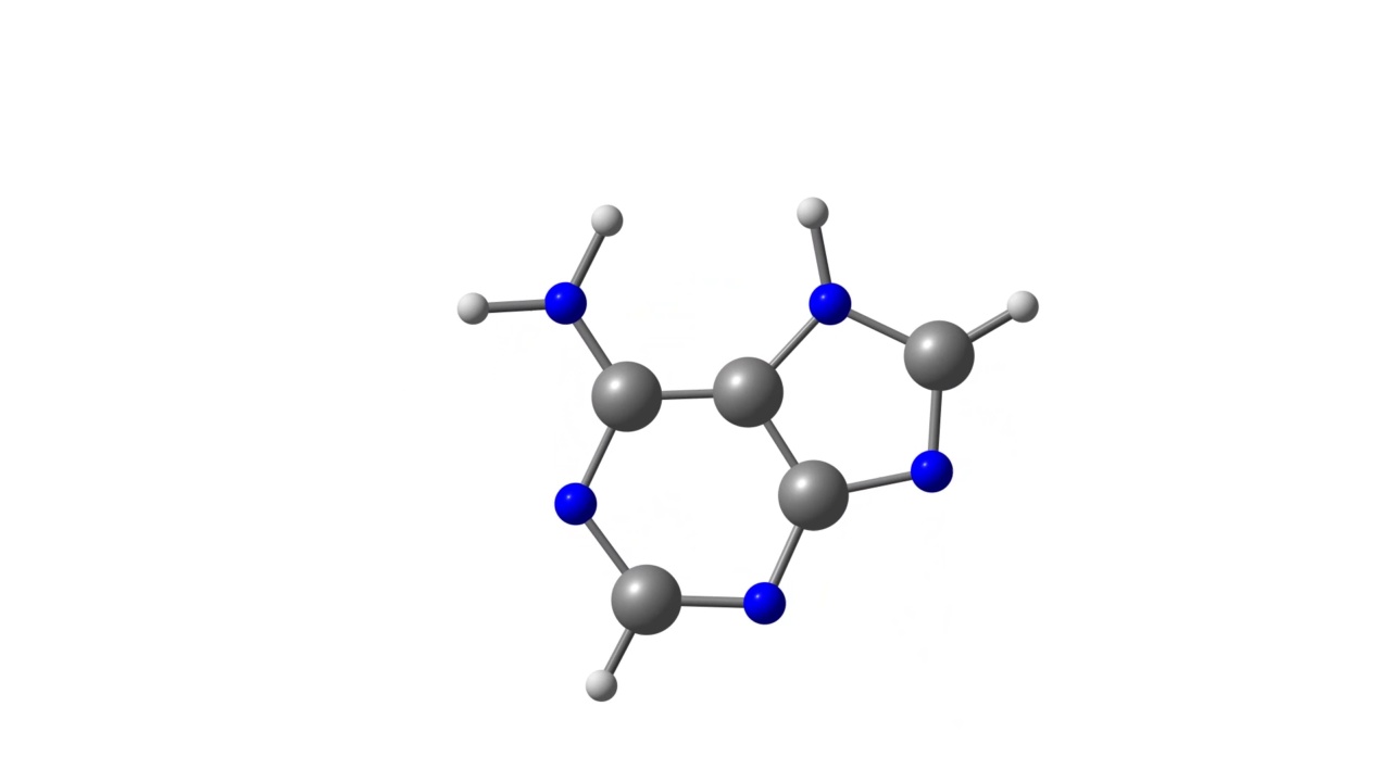 腺嘌呤分子旋转视频全高清视频素材