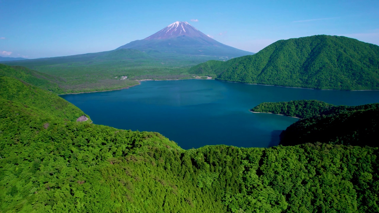 富士山と本栖湖视频素材