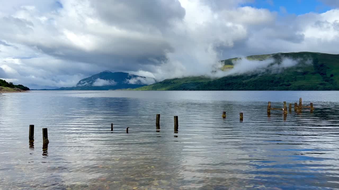 苏格兰威廉堡的Eil湖的风景。视频素材