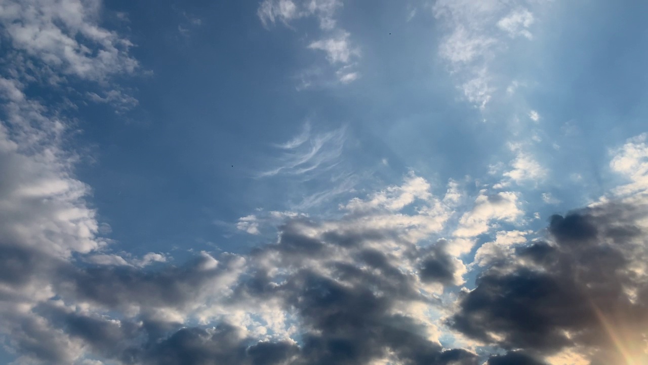 天空中飘动的云视频素材