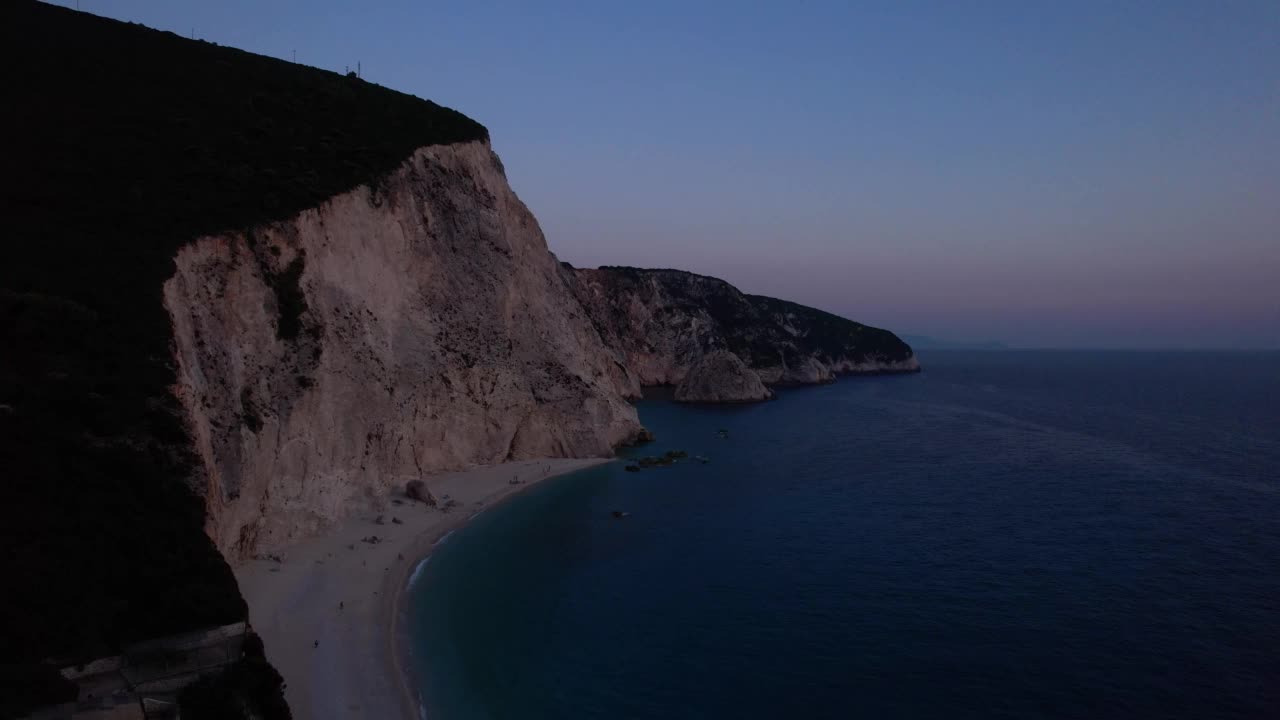 美丽的日落-波尔图卡西基海滩视频素材