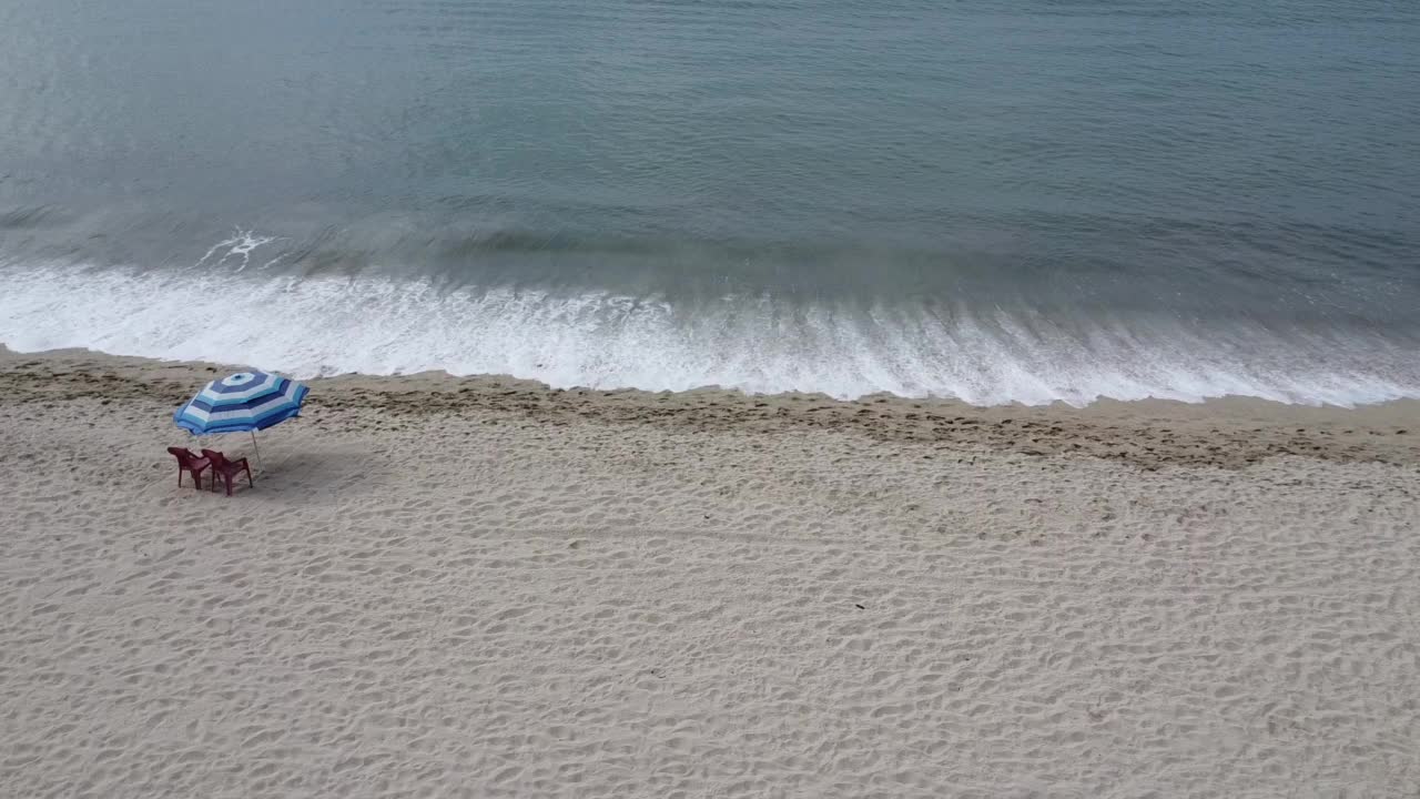 墨西哥Bucerias的雨伞视频素材