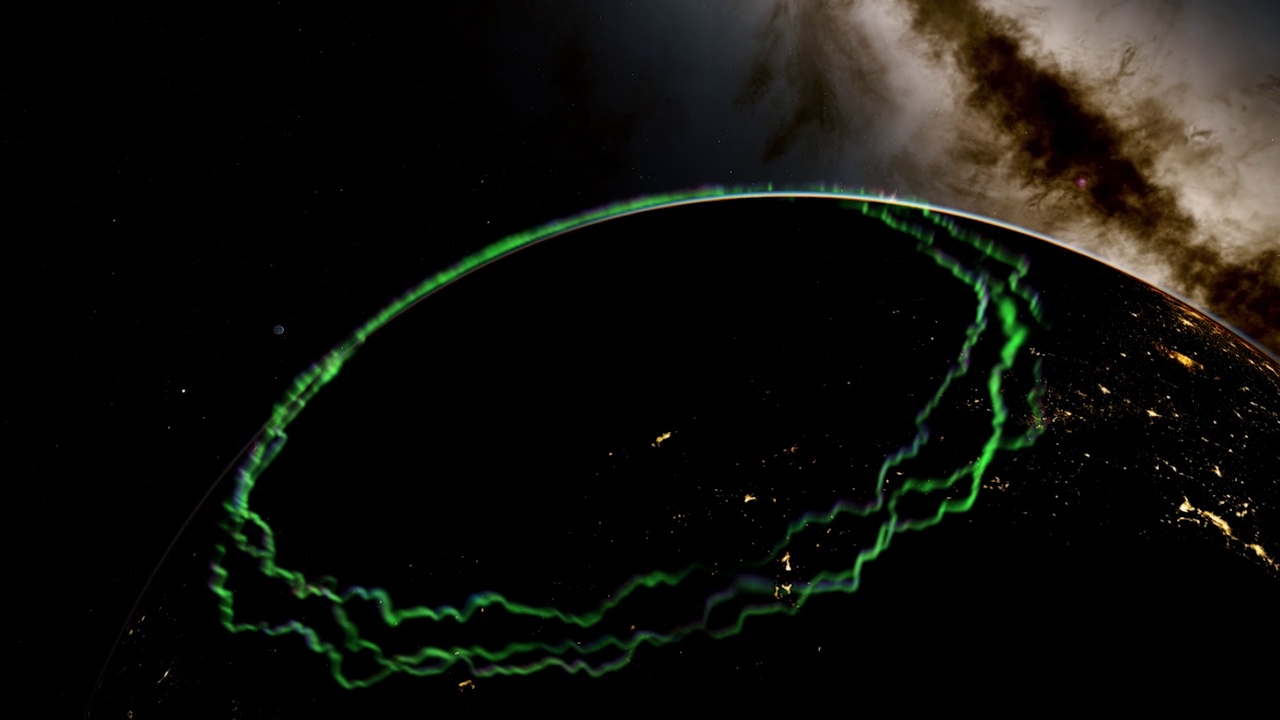 地球夜光，太空飞行视频下载