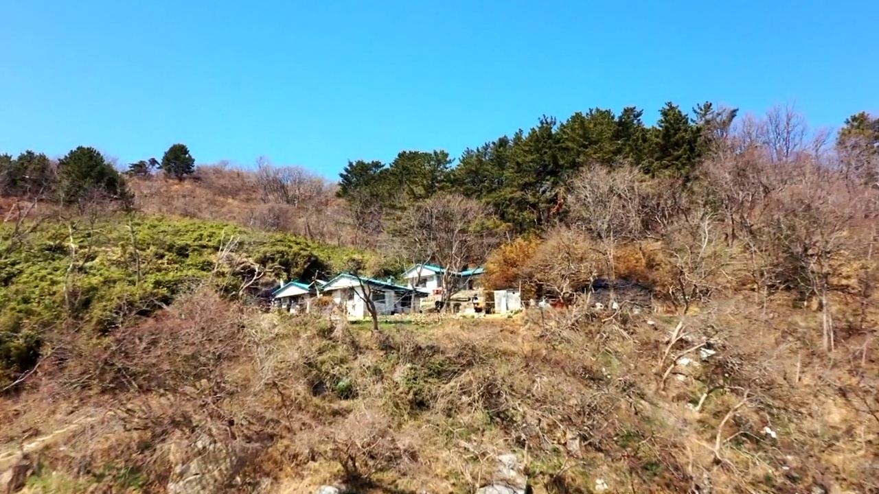 韩国仁川瓮津郡sasenbong岛的风景视频素材