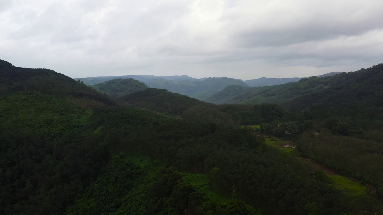 热带景观:种植农作物的土地。视频素材