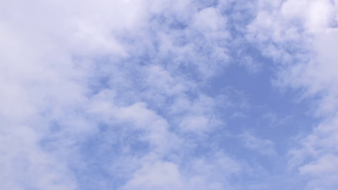 白云天空美丽的自然风光视频素材