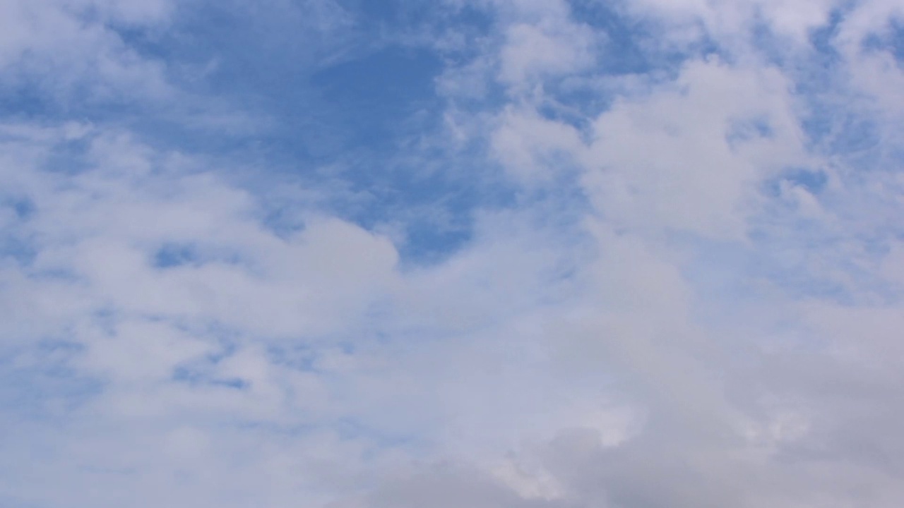 白云天空美丽的自然风光视频素材