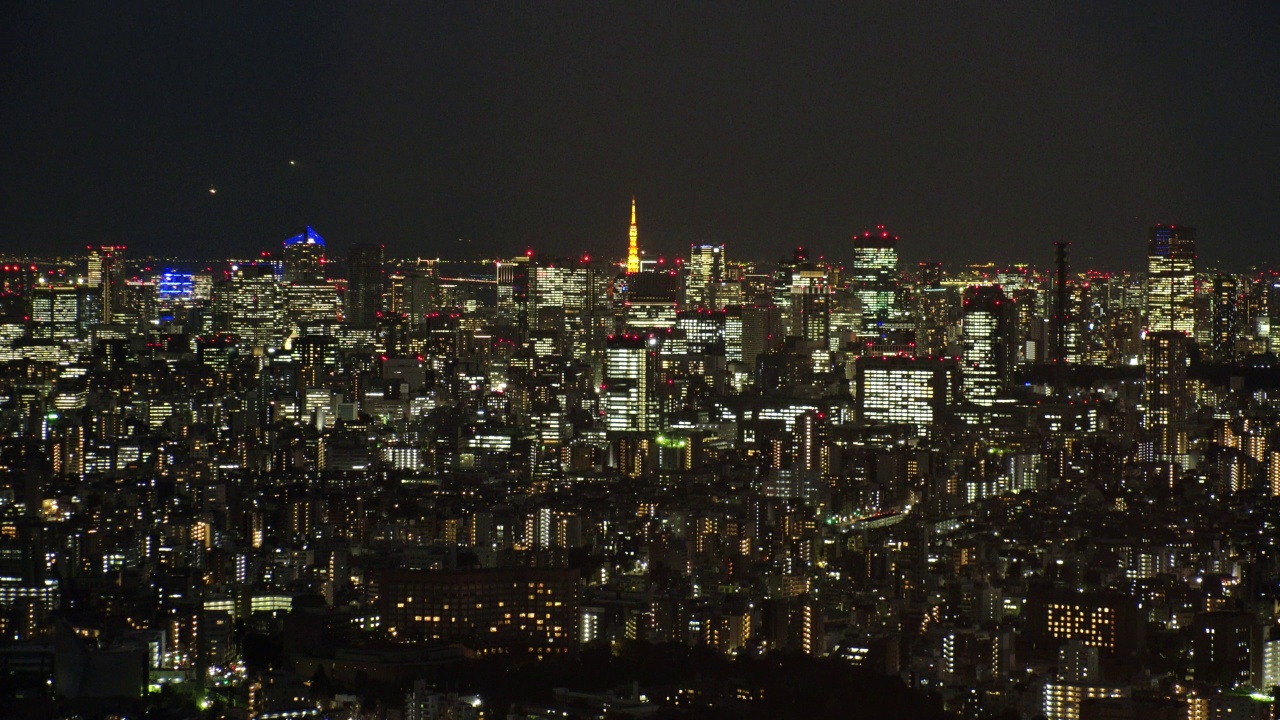 日本东京:东京夜景。视频素材