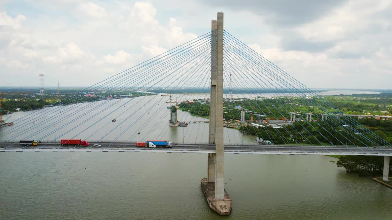 我的顺桥，越南Vinh Long市视频素材