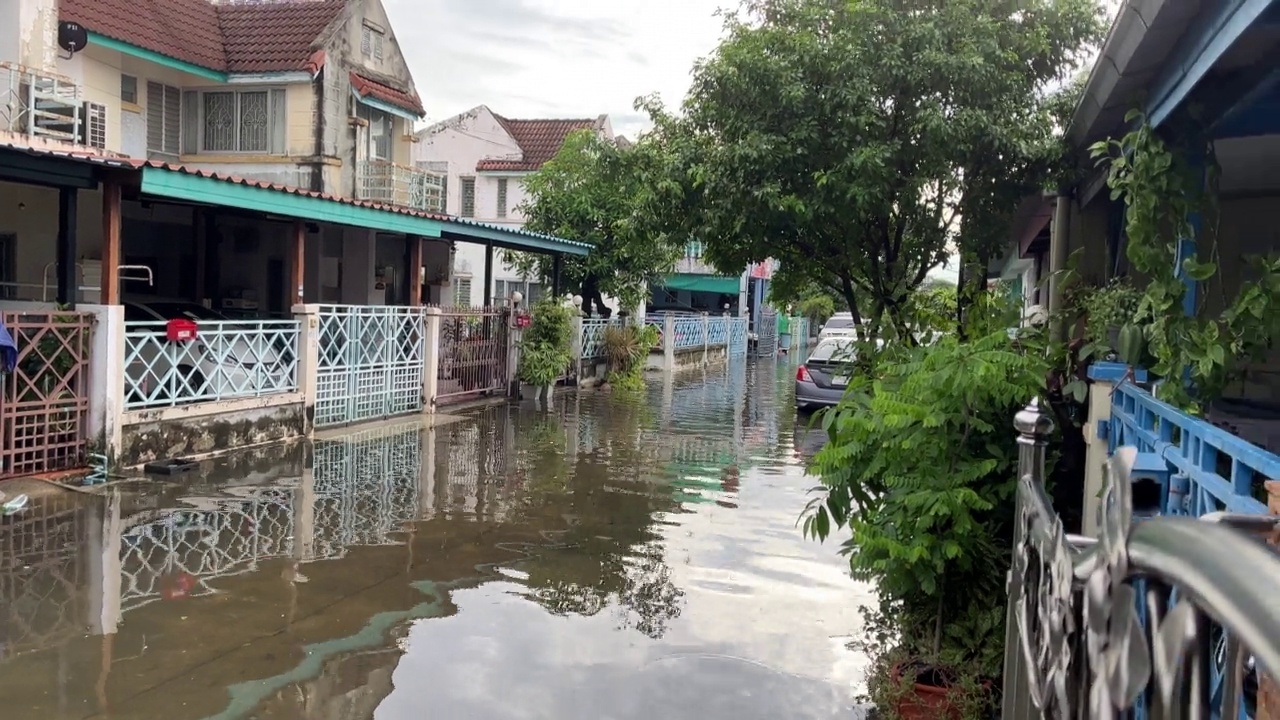 淹没了城市视频素材