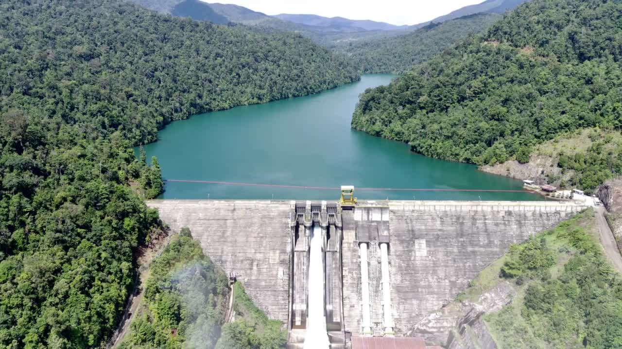 大型水坝视频素材