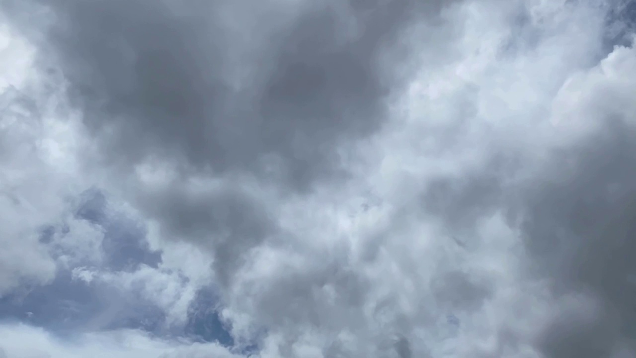 时光流逝，雨前云视频素材