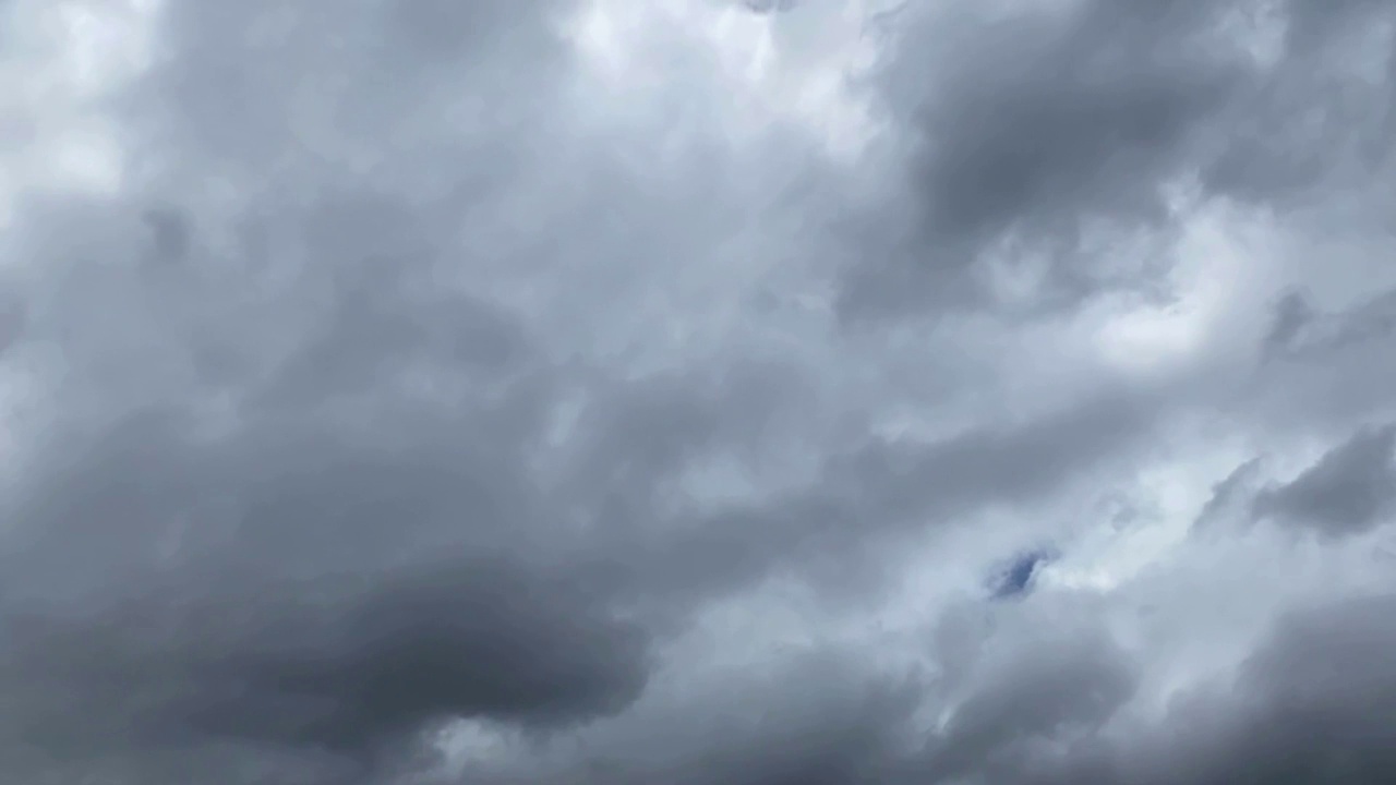 时光流逝，雨前乌云密布视频素材