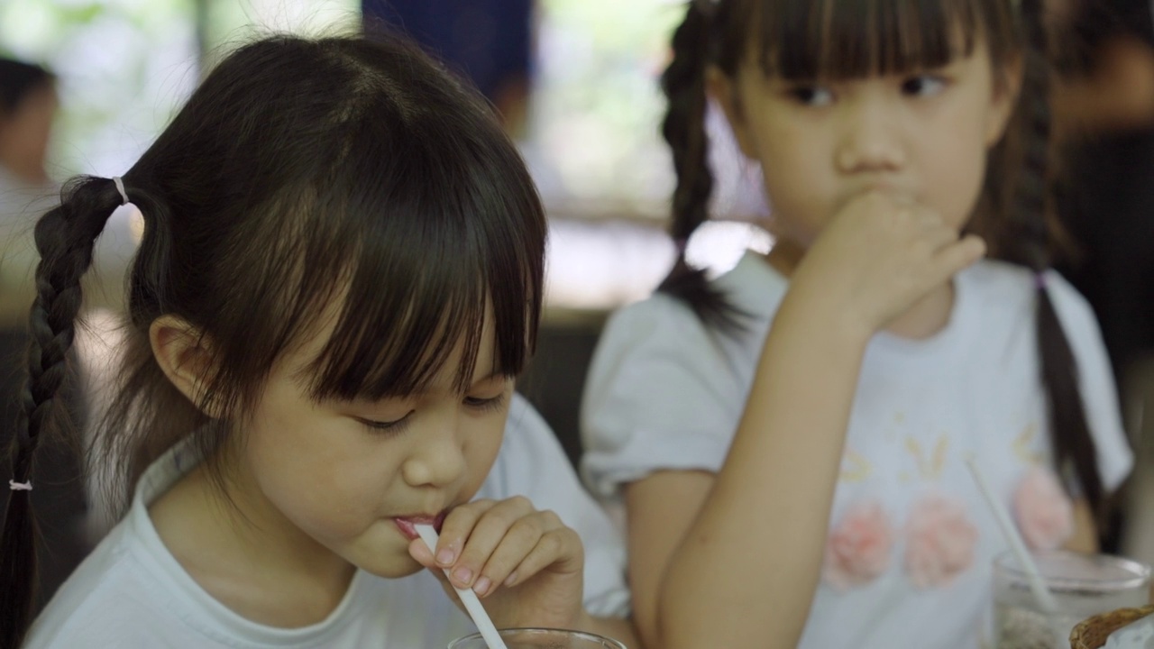 在公园或游乐场玩耍的孩子或小孩。视频素材