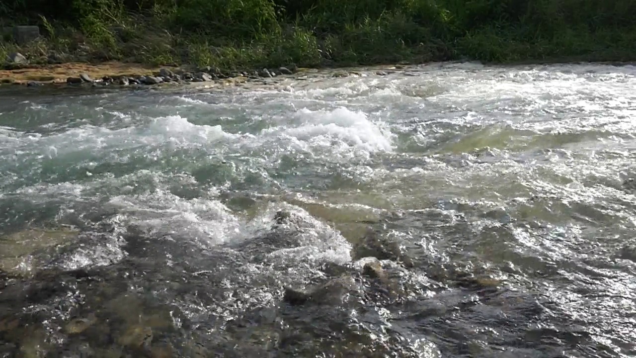 河水流视频素材